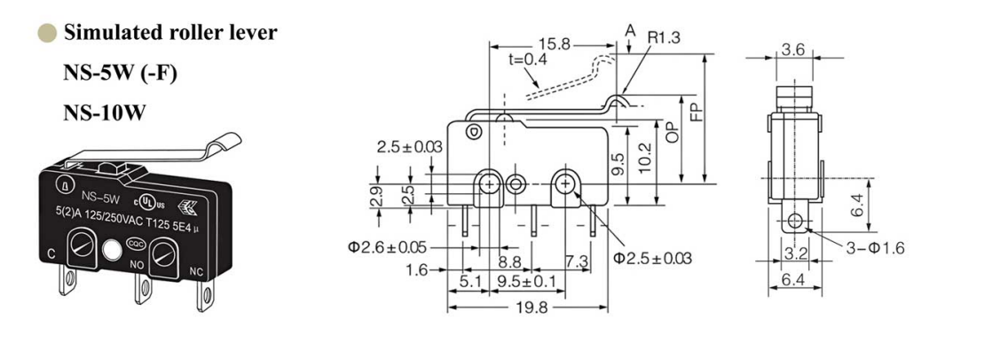 palanca de rodillo simulada