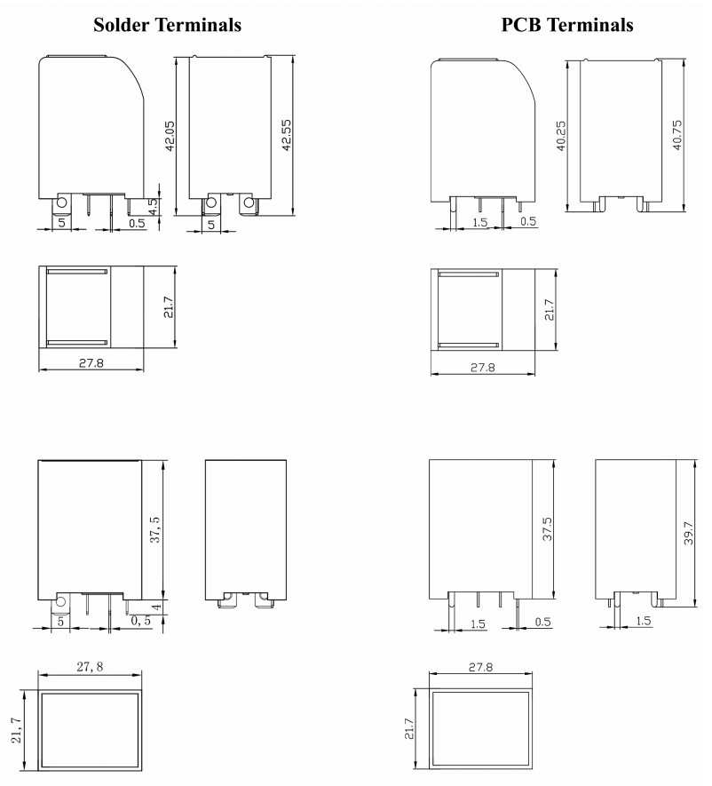 Rel&eacute; compacto de alta potencia